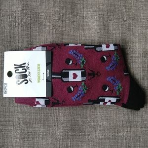 Sock it to me Wine Socks Women's Crew Quirky Novelty